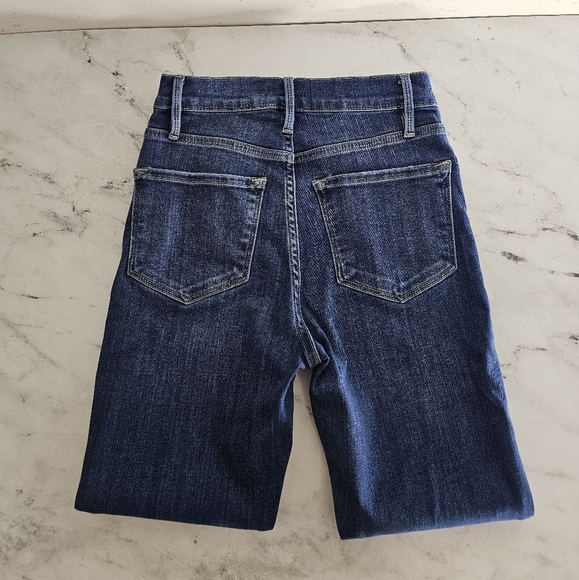 Frame Denim Ali High Rise Cigarette Blue Skinny Jeans 25 Preowned - Picture 6 of 9